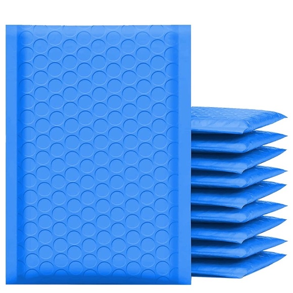 25 Blue Bubble Mailers - 4”x7” - Picture 1 of 3
